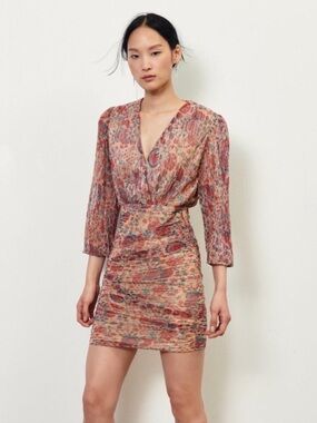 Ba&Sh Amelia Dress Rouge Size S